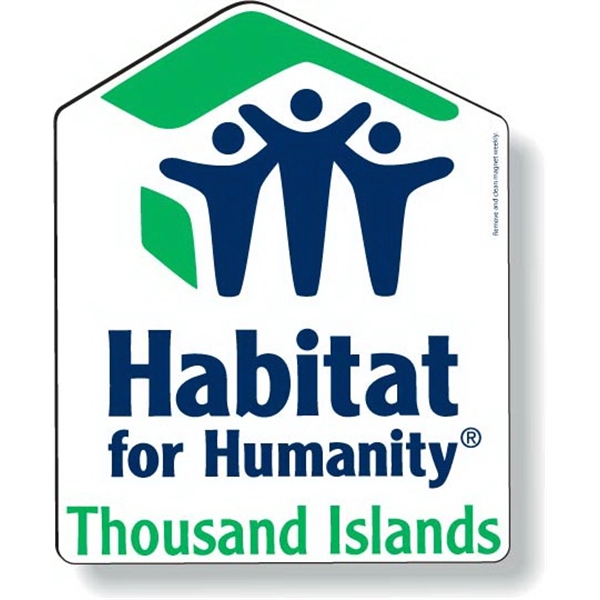 Custom shape Auto Magnet 35 mil white vinyl car magnet with... from ASI 87400 ArtechPro