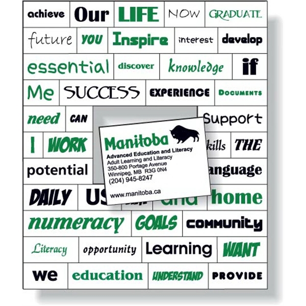 Magnetic Word Set Screen Printed Spot Colors on durable vinyl top... from ASI 87400 ArtechPro