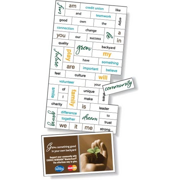 Magnetic Word Set Digitally Printed Full Color on durable vinyl top... from ASI 87400 ArtechPro