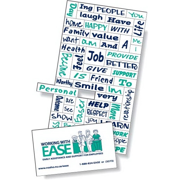 Magnetic Word Set Screen Printed Spot Colors on durable vinyl top... from ASI 87400 ArtechPro