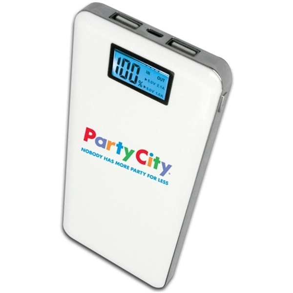 Slimline Executive USB Power Bank with Digital LCD Display... from ASI 31570 Advantage Industries / AdVantage Line®