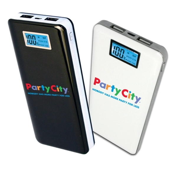 Slimline Executive USB Power Bank with Digital LCD Display... from ASI 31570 Advantage Industries / AdVantage Line®