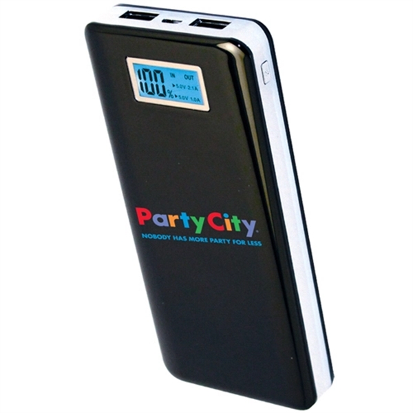 Slimline Executive USB Power Bank with Digital LCD Display... from ASI 31570 Advantage Industries / AdVantage Line®