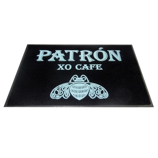 Indoor/covered outdoor floor mat featuring eco-friendly carpet and crisp, flocked imprint.... from ASI 35750 PromoMatting by Americo
