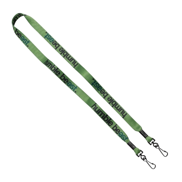 5/8" x 16" tubular polyester lanyard with double-swivel J-hook attachment and... from ASI 88060 Snugz/USA Inc / SnugZ USA®