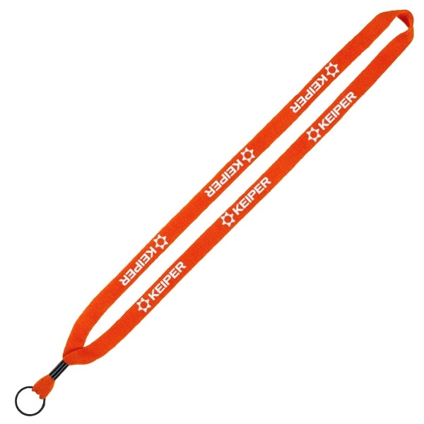 1/2" x 16" knit cotton lanyard with metal crimp closure and... from ASI 88060 Snugz/USA Inc / SnugZ USA®