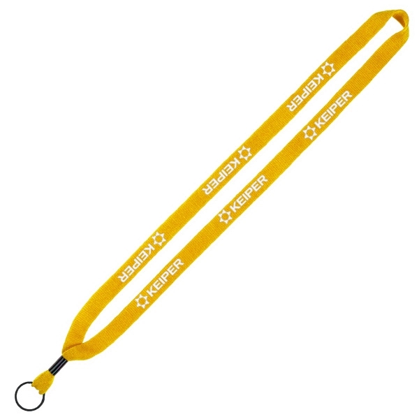 1/2" x 16" knit cotton lanyard with metal crimp closure and... from ASI 88060 Snugz/USA Inc / SnugZ USA®