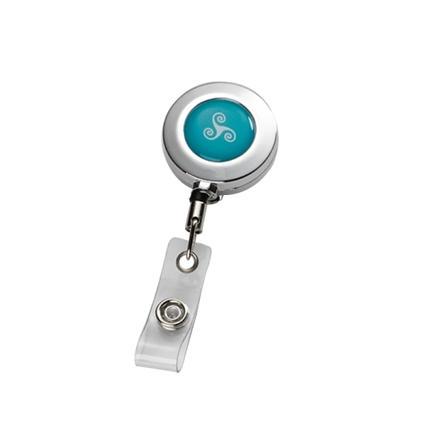 Retractable badge reel with belt clip, imported and made of metal.... from ASI 88060 Snugz/USA Inc / SnugZ USA®