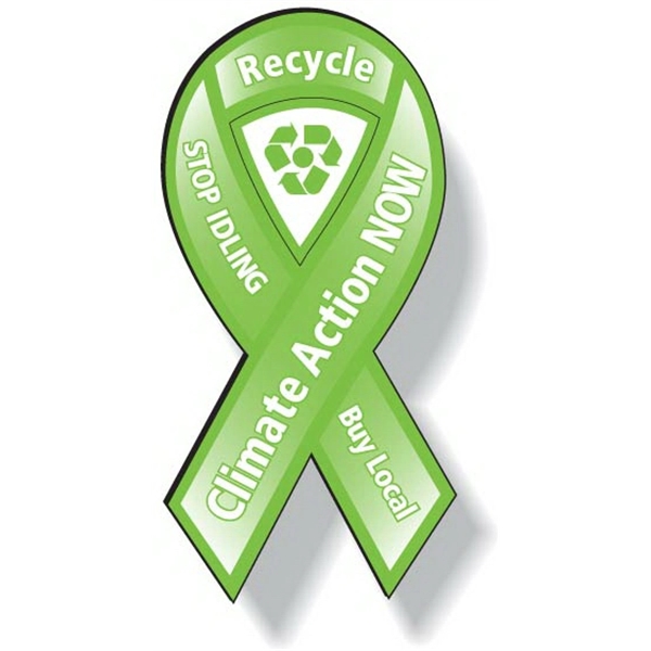 Ribbon Car Magnet .035 white vinyl magnet for outdoor use. Screen... from ASI 87400 ArtechPro