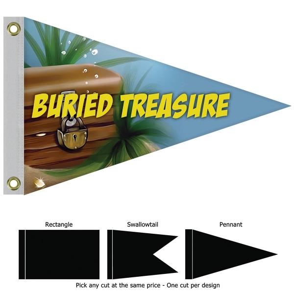 16" X 24"  Boat Flag digitally printed in full color... from ASI 80228 Quinn