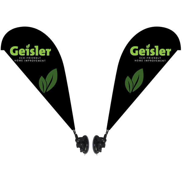 Double Sided Mini Teardrop Banner with Premium Suction Cup... from ASI 80228 Quinn