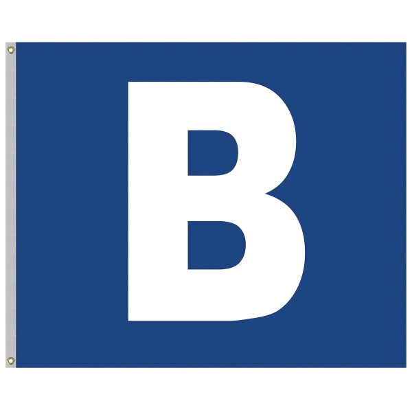 5' x 6' Nylon Appliqued One Letter School Spirit Flag... from ASI 80228 Quinn