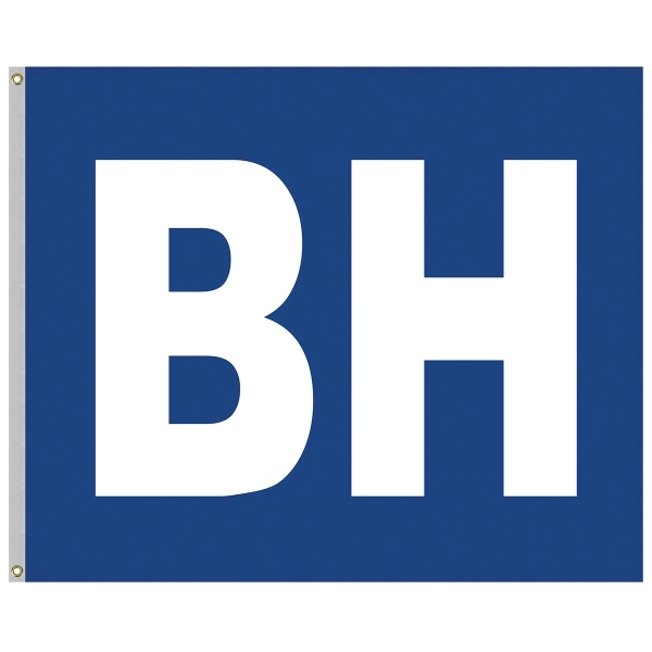 5' x 6' Nylon Appliqued Two Letter School Spirit Flag... from ASI 80228 Quinn