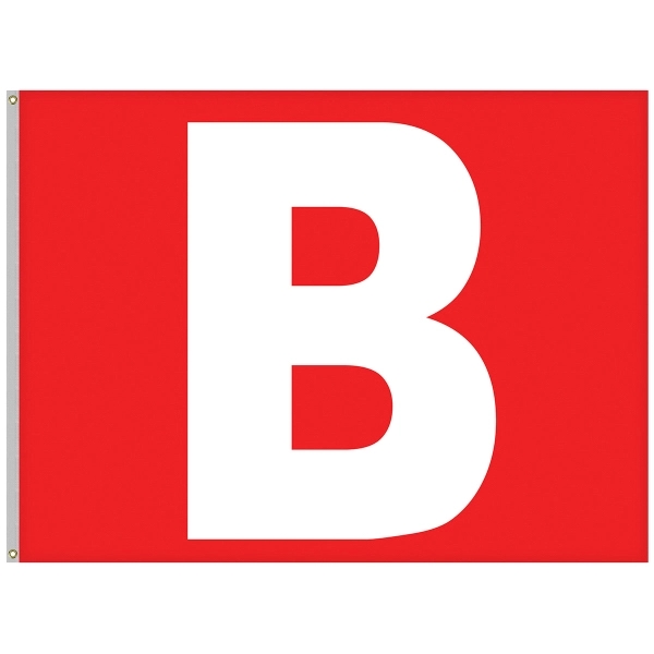 6' x 8' Nylon Appliqued One Letter School Spirit Flag.... from ASI 80228 Quinn