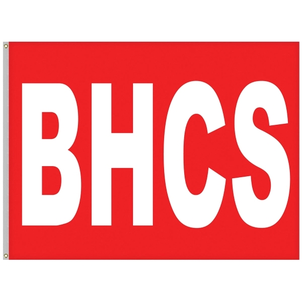 6' x 8' Nylon Appliqued Four Letter School Spirit Flag... from ASI 80228 Quinn