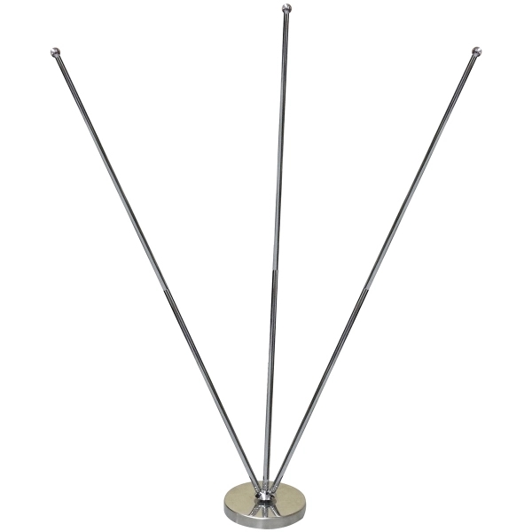 11.4-20" Metal Telescopic Flagpole with 3 Double Sided Flags... from ASI 80228 Quinn