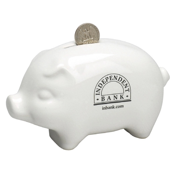 6 3/4"L ceramic piggy bank.... from ASI 40261 Berney-Karp Inc / Creative Source