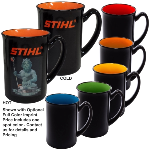 16oz Vanish Ink two-tone mugs, spot color!... from ASI 80093 Pyrographics / Pyrographics Line