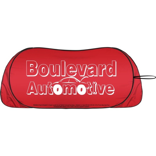 New patented, contoured flap design, single loop collapsible sunshade 24" x... from ASI 37586 Auto-Sun-shade/Intertek