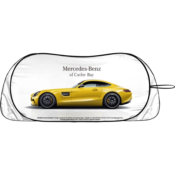 Full Color Imprint Program FCI on our  Patented Single Loop... from ASI 37586 Auto-Sun-shade/Intertek