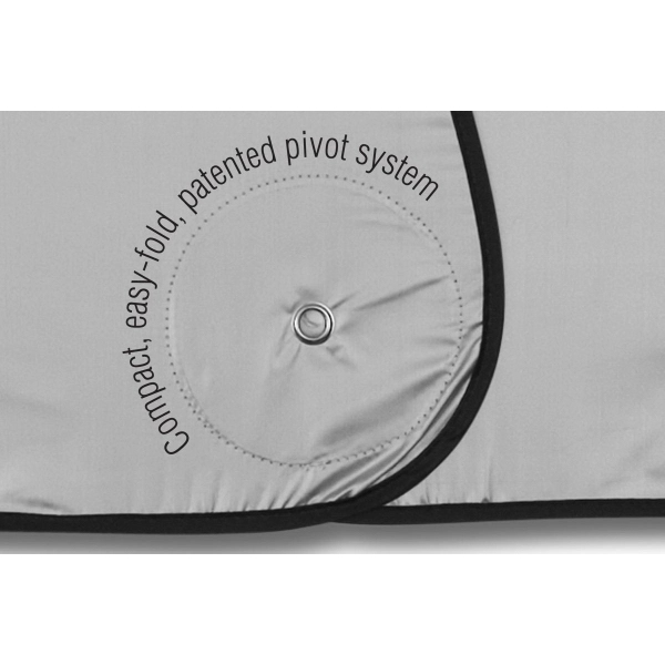 Full Color Full Bleed  Patented  collapsible fabric sunshade dual... from ASI 37586 Auto-Sun-shade/Intertek