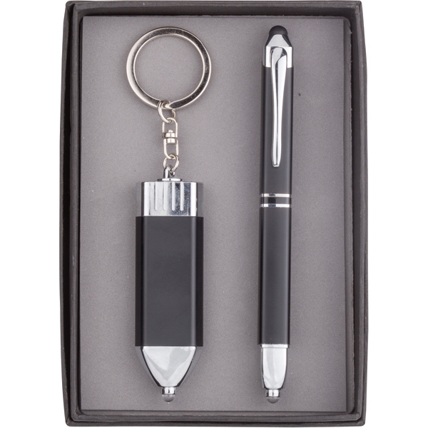 LED Stylus Ballpoint and Stylus Keychain Set... from ASI 46755 Cosmo Promos