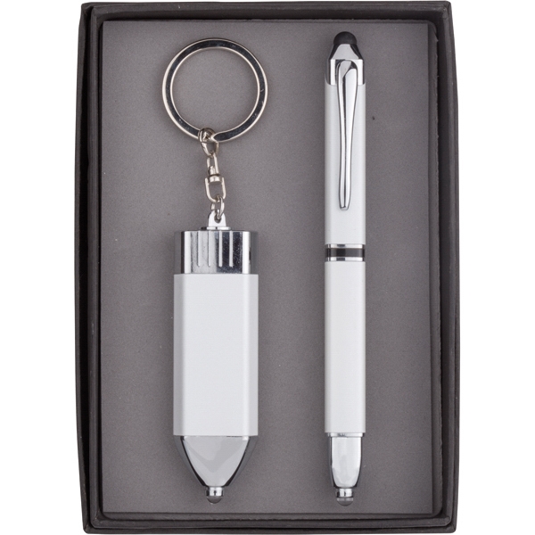 LED Stylus Ballpoint and Stylus Keychain Set... from ASI 46755 Cosmo Promos