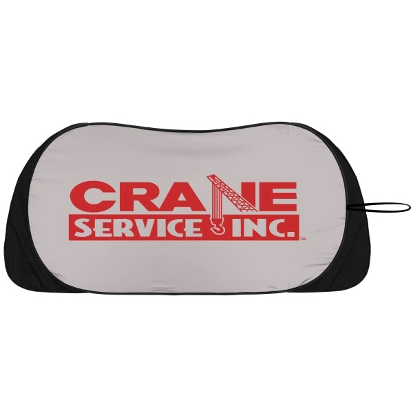 New patented, contoured flap design, single loop collapsible sunshade 28" x... from ASI 37586 Auto-Sun-shade/Intertek