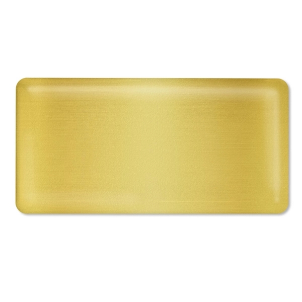 Quality personalized metal name badge with a domed resin finish, digitally... from ASI 79898 Promovision / PROMOVISION