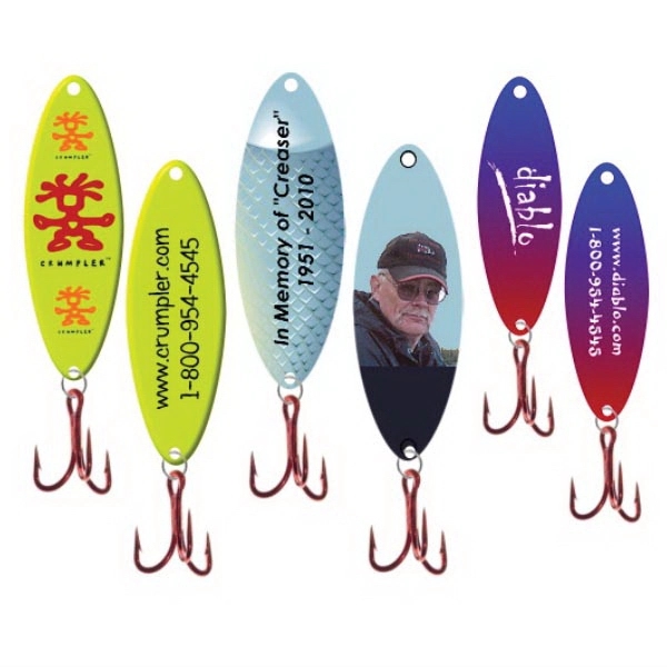 2 1/4" Powder coated metal jigging spoon with premium treble hook.... from ASI 76797 Pelican Graphics / Pelican Lures