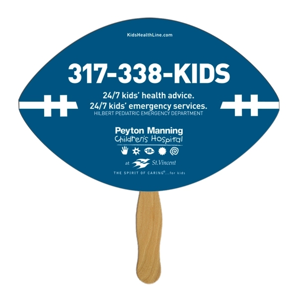 Football shaped fast fan made from high density 22, pt thickness... from ASI 67620 Lion Circle Corp / Lion/Circle