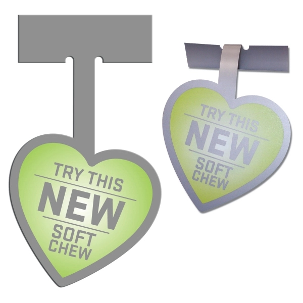 White matte shelf talker tag.... from ASI 67620 Lion Circle Corp / Lion/Circle