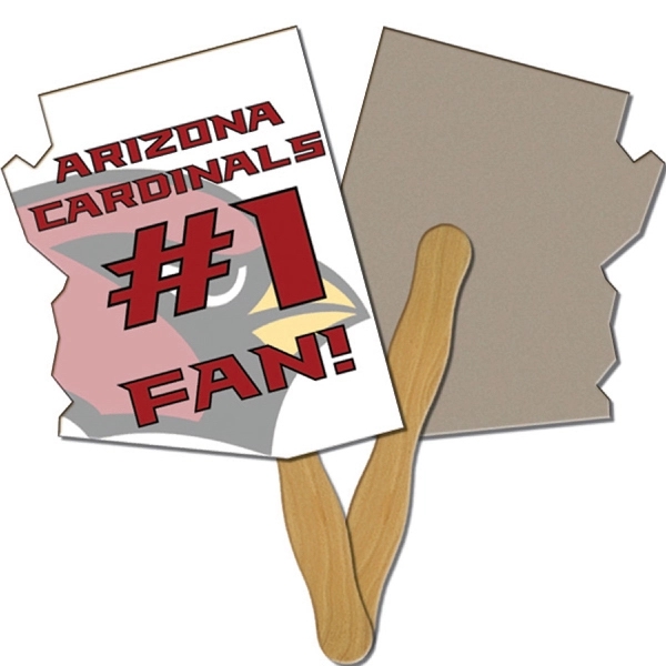 Arizona State shaped fan is laminated on front with a high... from ASI 67620 Lion Circle Corp / Lion/Circle