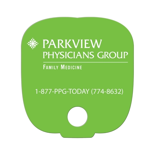 Breadslice w/ Hole Hand Fan Full Color (2 Sides)... from ASI 67620 Lion Circle Corp