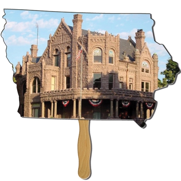 Arizona shaped fan made with heavy 22 pt. high density white... from ASI 67620 Lion Circle Corp / Lion/Circle