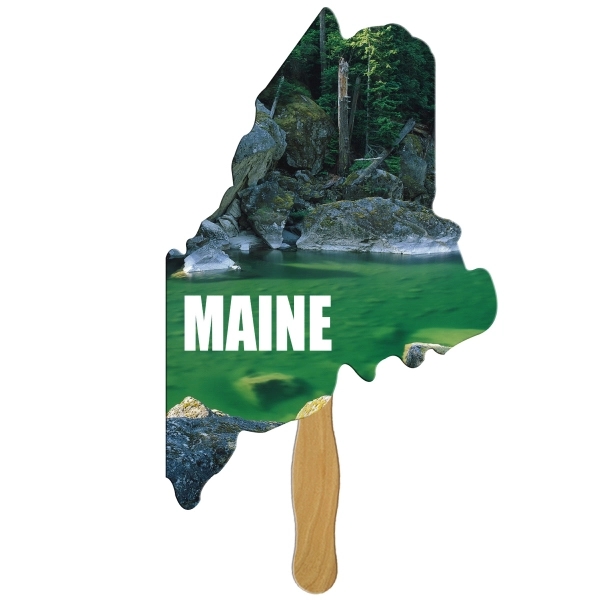 Maine State shaped fast fan made from high density 22, pt... from ASI 67620 Lion Circle Corp / Lion/Circle