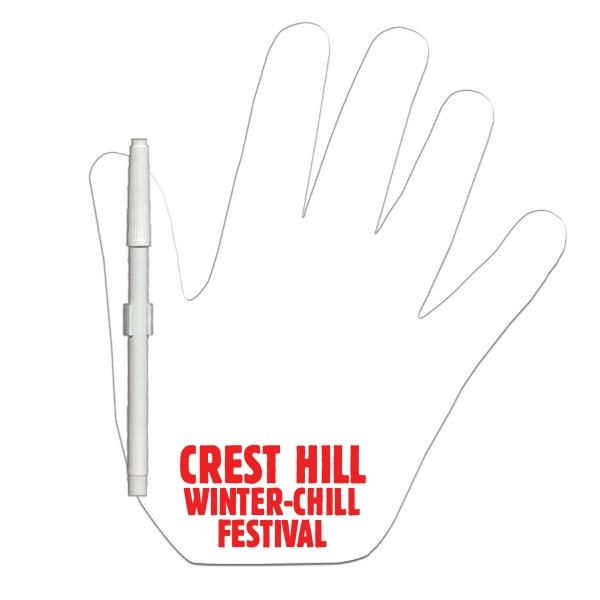 Open Hand shaped dry erase memo board with marker.... from ASI 67620 Lion Circle Corp / Lion/Circle
