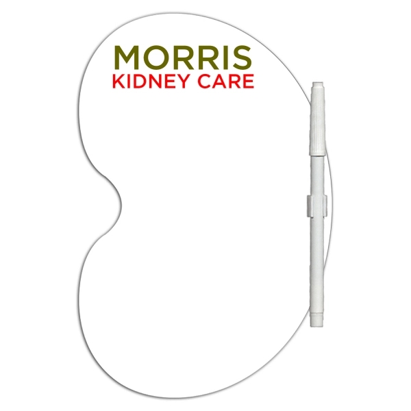 Bean shaped dry erase memo board with marker.... from ASI 67620 Lion Circle Corp / Lion/Circle