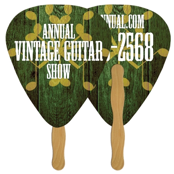 Guitar Pick shaped fast fan made from high density 22, pt... from ASI 67620 Lion Circle Corp / Lion/Circle