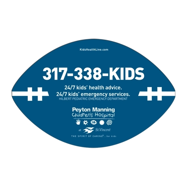 Football shaped hand fan without stick with a high gloss finish.... from ASI 67620 Lion Circle Corp / Lion/Circle