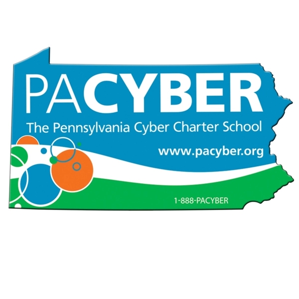 Pennsylvania State shaped hand fan without stick with a high gloss... from ASI 67620 Lion Circle Corp / Lion/Circle