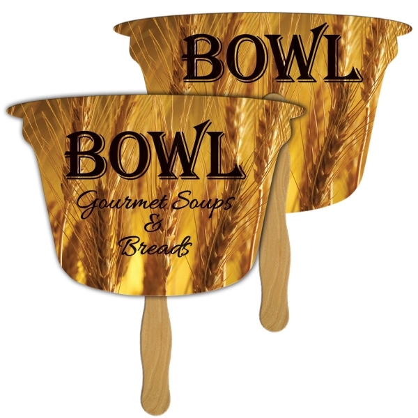 Bowl Hand Fan Full Color (2 Sides)... from ASI 67620 Lion Circle Corp