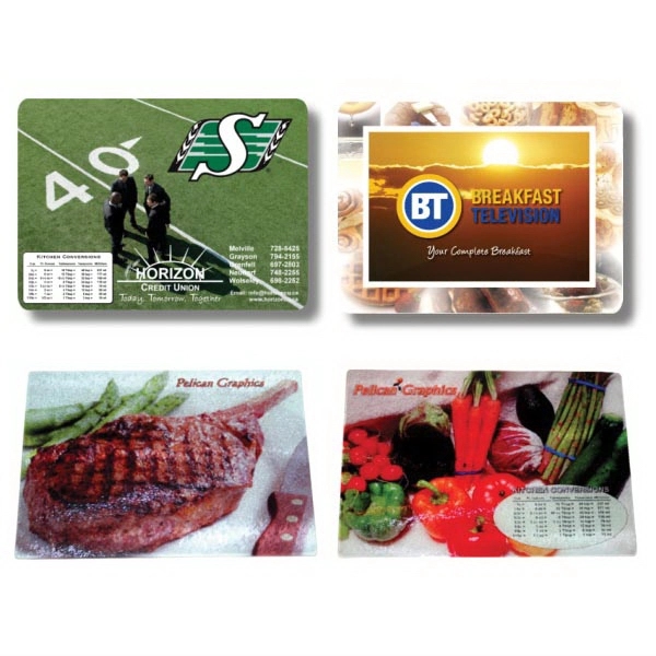 Tempered glass cutting boards with rounded corners and four rubber feet.... from ASI 76797 Pelican Graphics / Pelican Lures