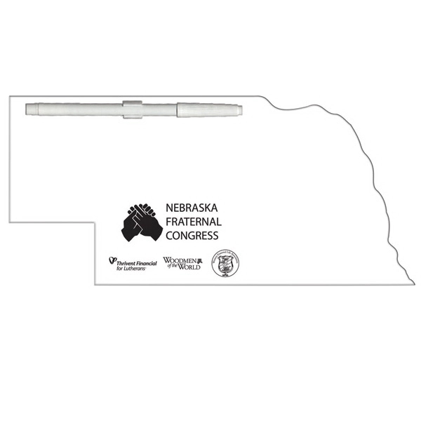 Nebraska State shaped dry erase memo board with marker.... from ASI 67620 Lion Circle Corp / Lion/Circle
