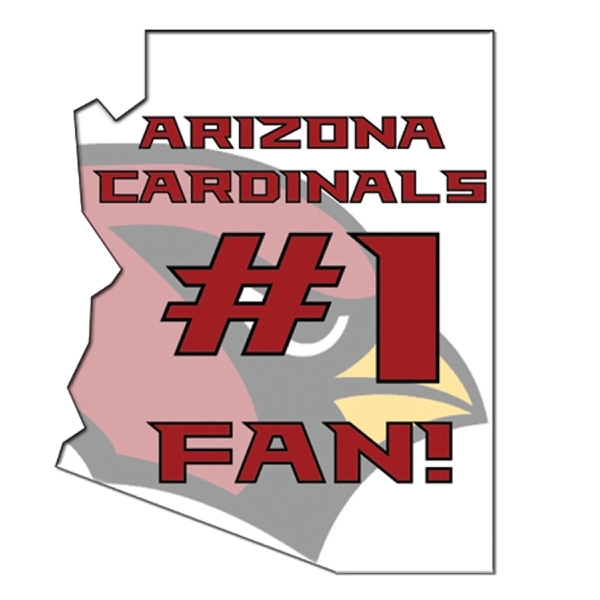 Arizona State shaped hand fan without stick with a high gloss... from ASI 67620 Lion Circle Corp / Lion/Circle
