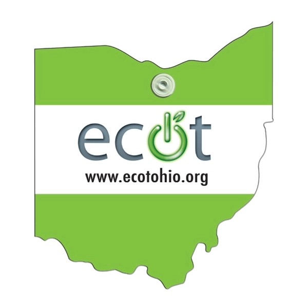 Ohio State shape paper window sign with suction cup (not attached).... from ASI 67620 Lion Circle Corp / Lion/Circle