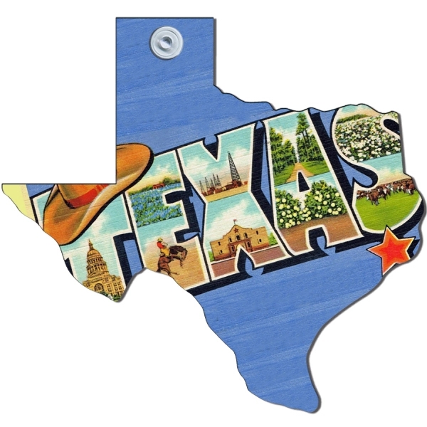 Texas State shape paper window sign with suction cup (not attached).... from ASI 67620 Lion Circle Corp / Lion/Circle