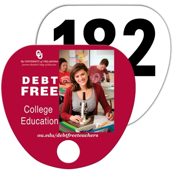 Digital printed Palm Leaf With Hole shape auction fan with visible... from ASI 67620 Lion Circle Corp / Lion/Circle