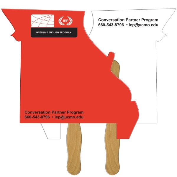 Missouri State shaped fan with wooden stick.... from ASI 67620 Lion Circle Corp / Lion/Circle