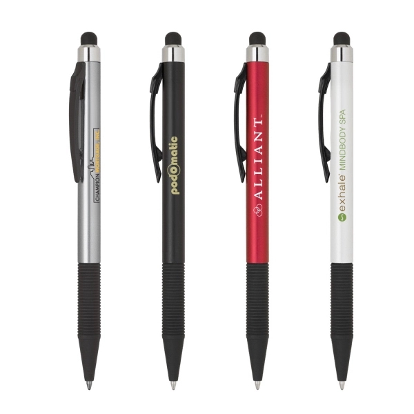 Rubber Grip Click Action Stylus Pen... from ASI 31517 Admart Products / Admart Line